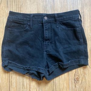Hollister-Womens Size 5, W 27, Black, Frayed Edges, Distressed Look.